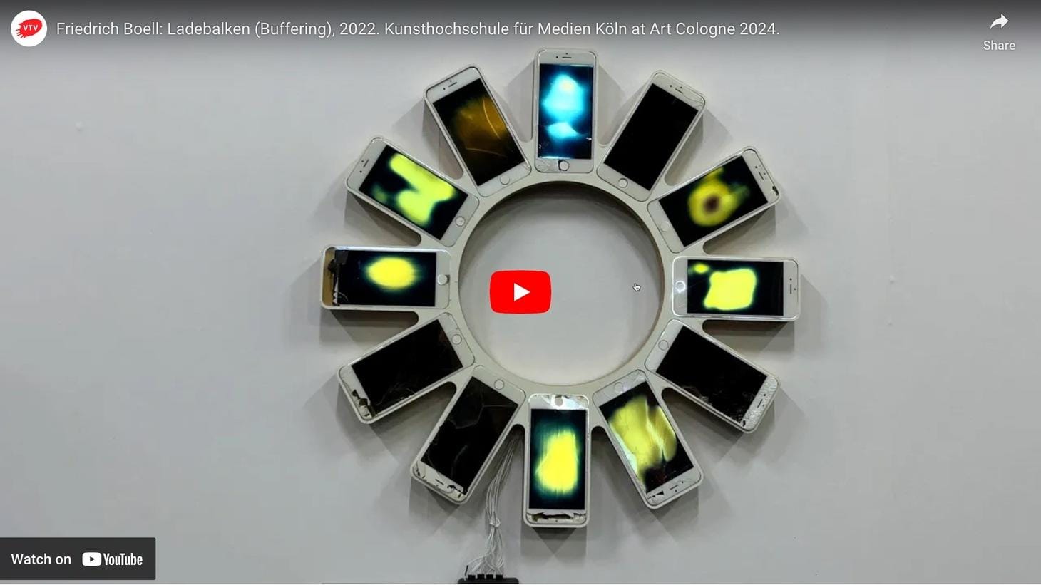 Friedrich Boell: Ladebalken (Buffering) / KHM at Art Cologne 2024.