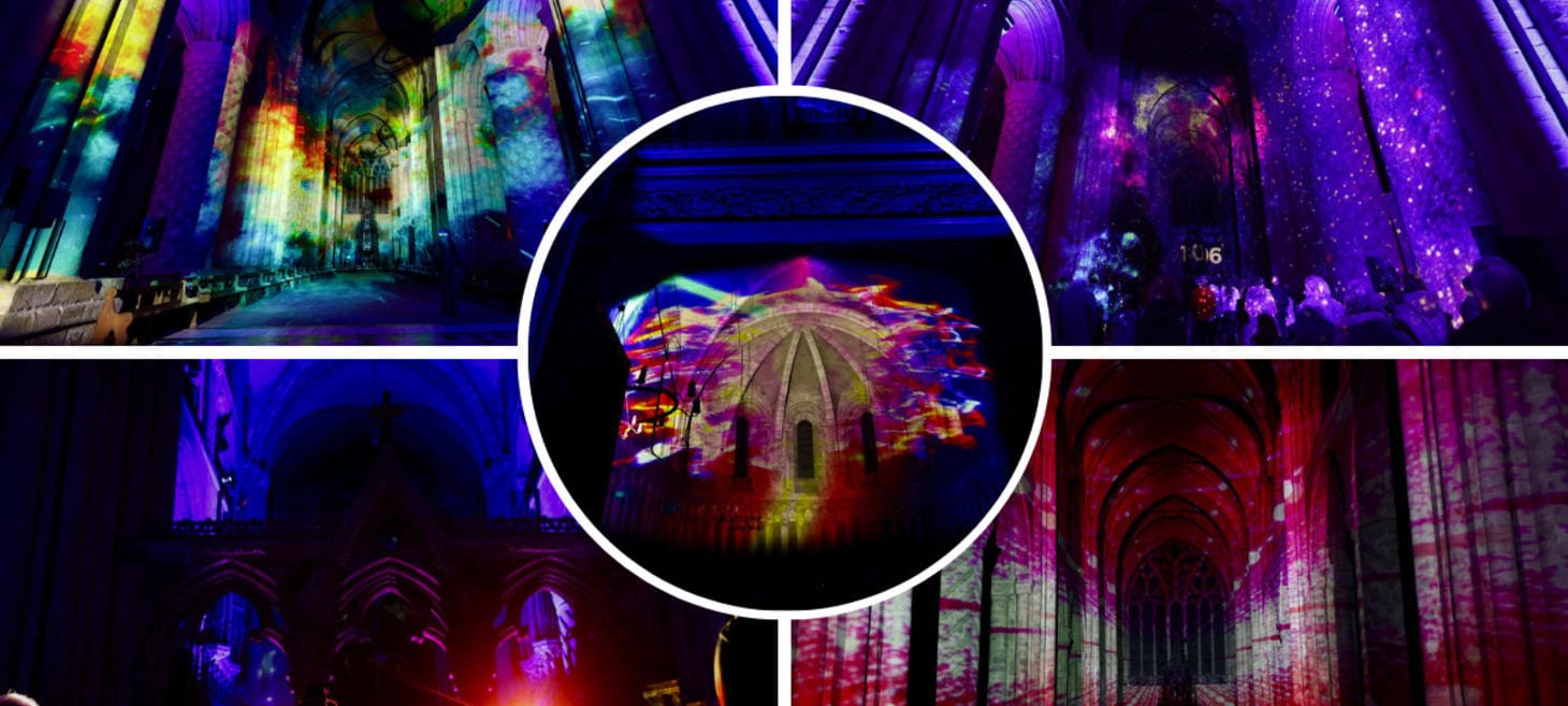 Picture Gallery of Durham Cathedral Lit up By Immersive Lightshow About Space