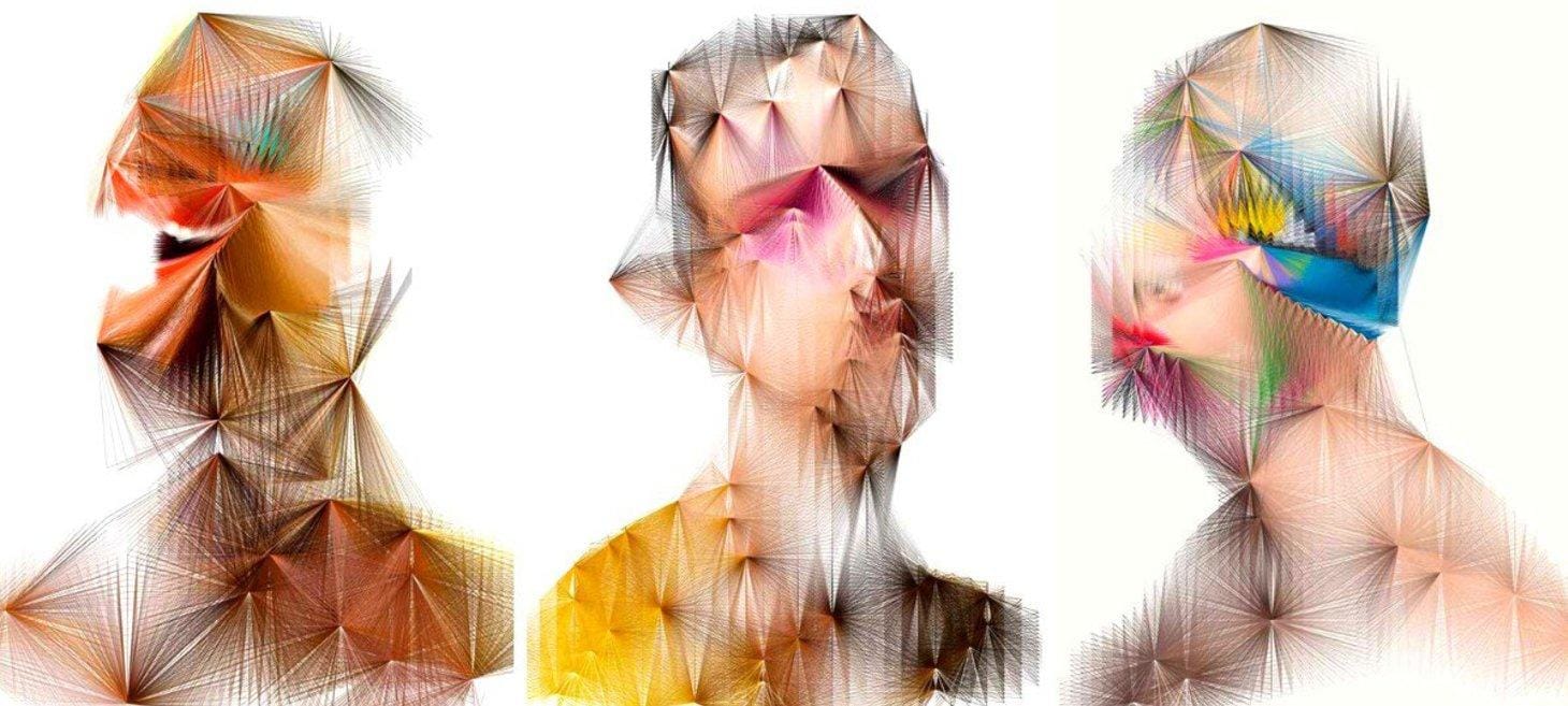 100 Kaleidoscopic Portraits From Creative Coder Espen Kluge