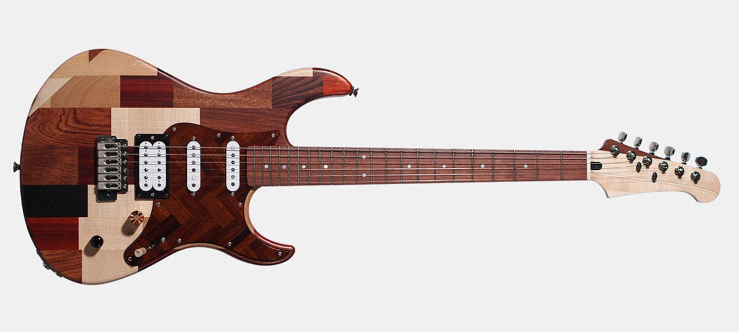 Yamaha Turns Instrument Manufacturing Wood Scraps Into Upcycled Electric Guitars