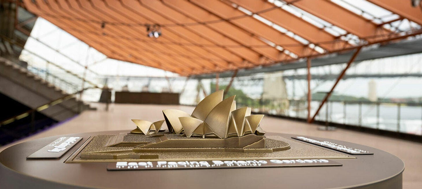 Iconic Sydney Buildings Come to Life as Brass-Clad Tactile Maps