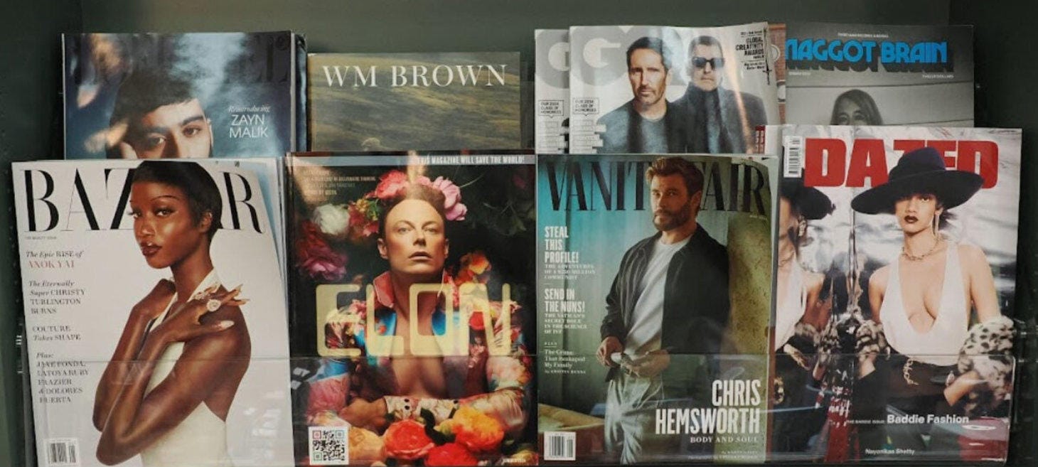 Elon Magazine’s Surreal Imagery & Investigative Research Uncover Musk’s Media Spectacles