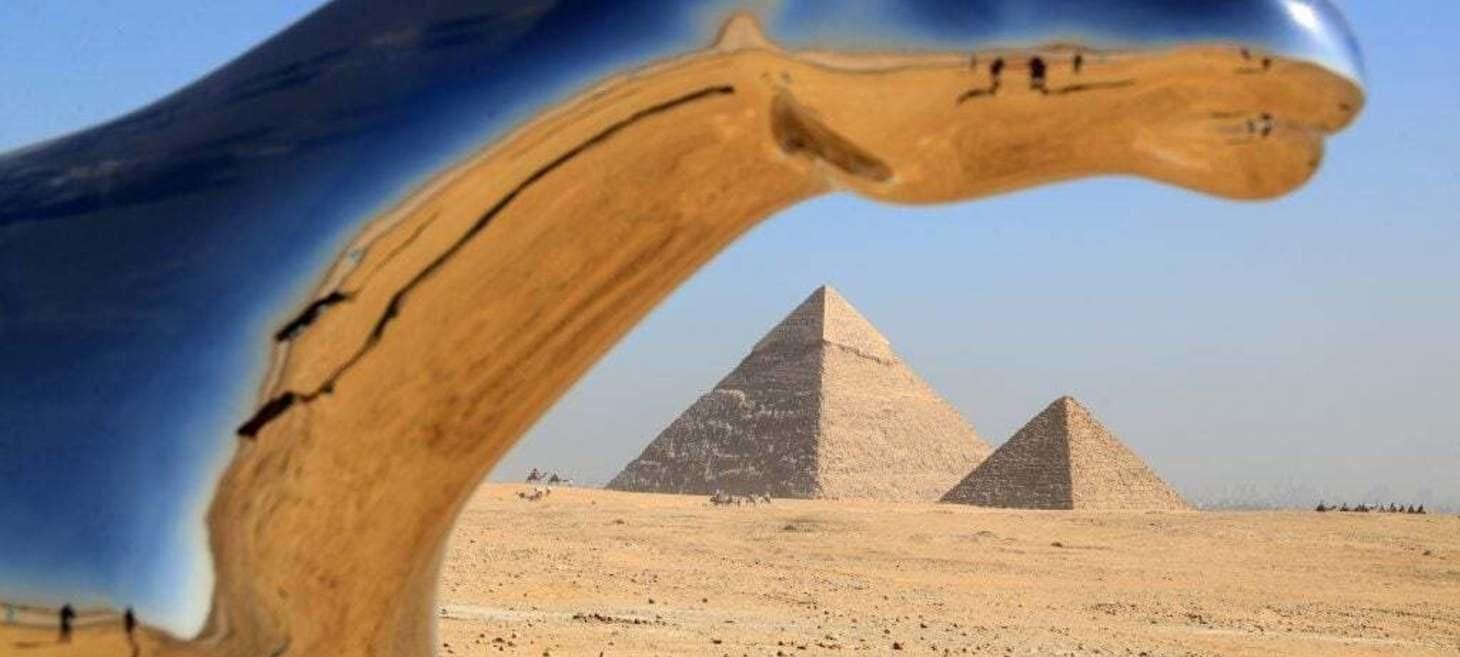 Egypt’s Pyramids of Giza Are the Breathtaking Backdrop for a New Contemporary Art Installation