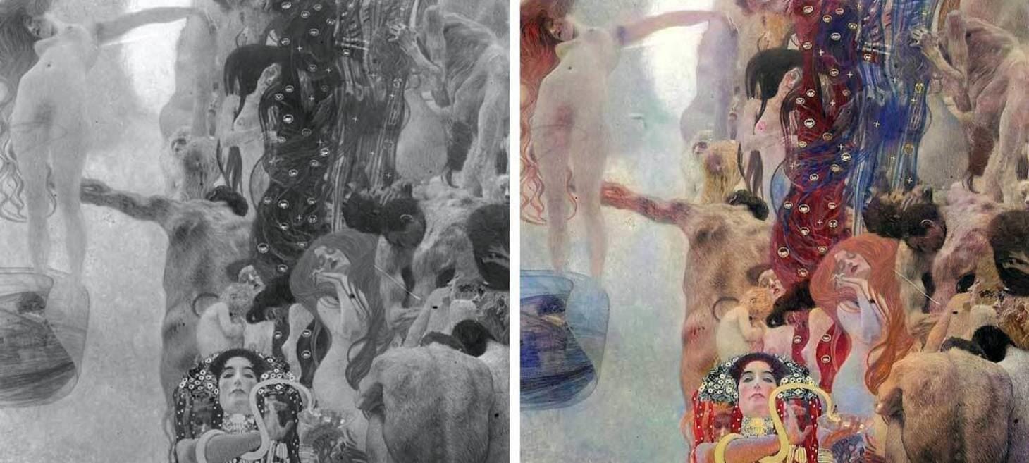 Here’s How AI Helped Recover Lost Paintings by Gustav Klimt