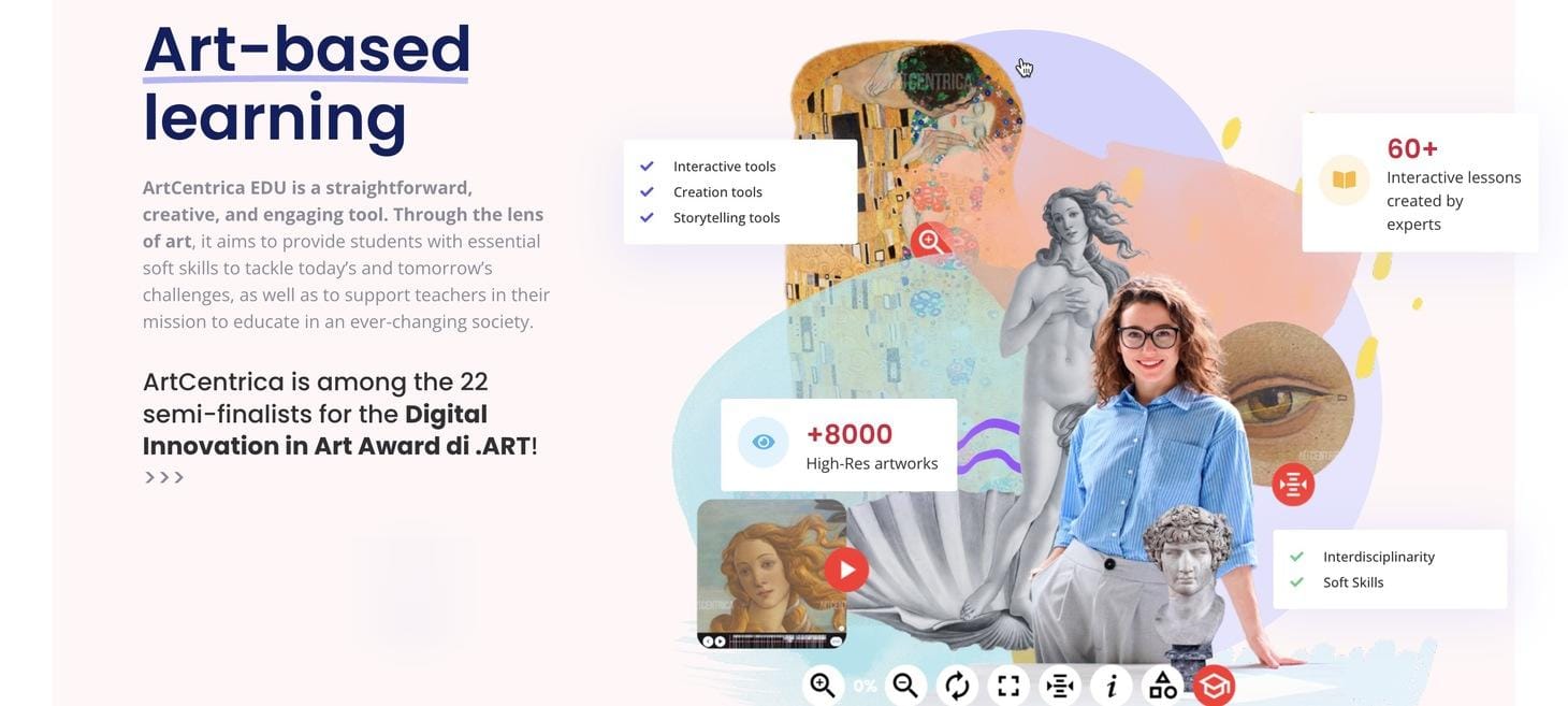 Enhancing Art Education with Storytelling and Multimedia