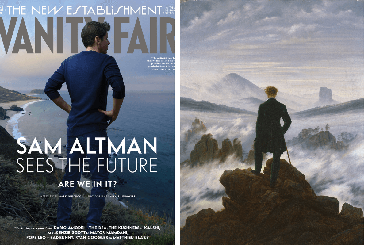 Sam Altman as the Wanderer Above the Sea of Fog